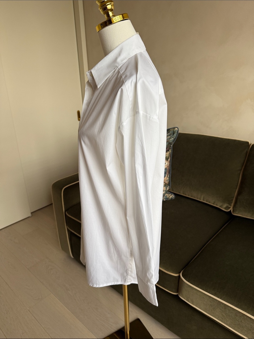 J. McLaughlin White Button Down Shirt Size Small NWT Top - Picture 6 of 7